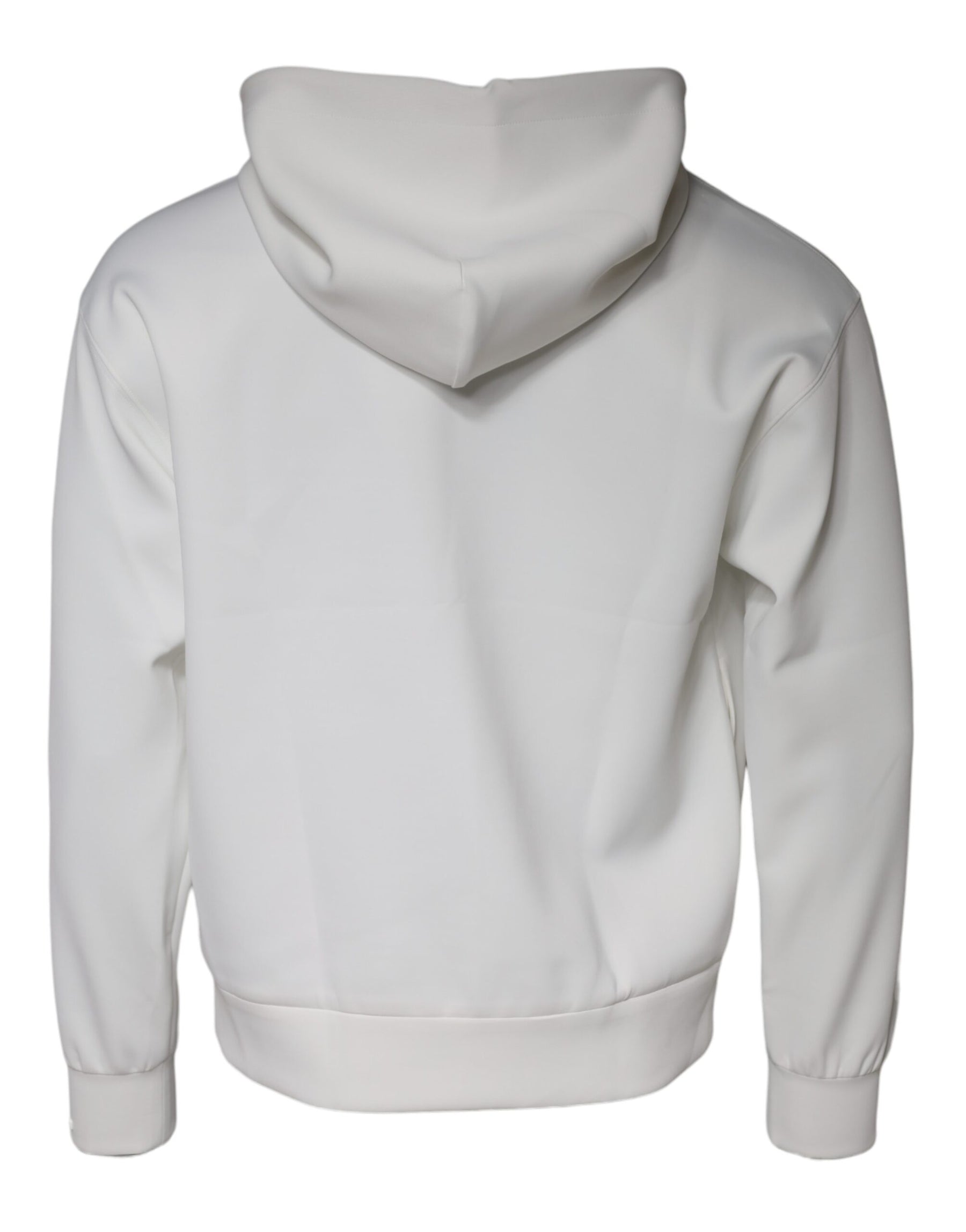 Dolce & Gabbana White DG Logo Hooded Men Sweatshirt Sweater | Regal Royce