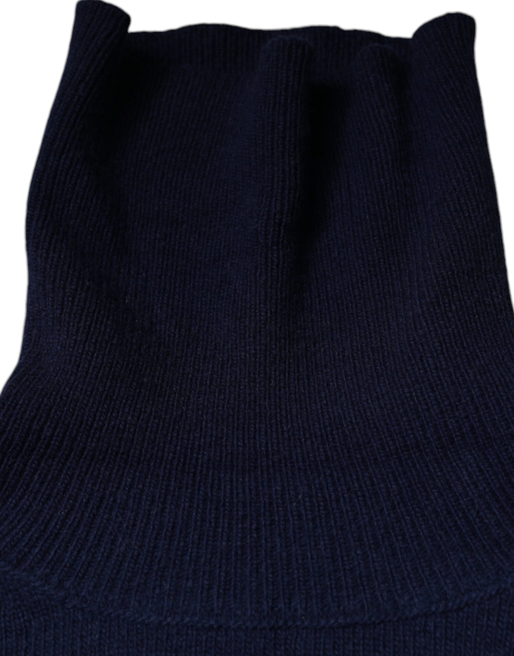 Dolce & Gabbana Blue Wool Knit Turtleneck Pullover Sweater | Regal Royce