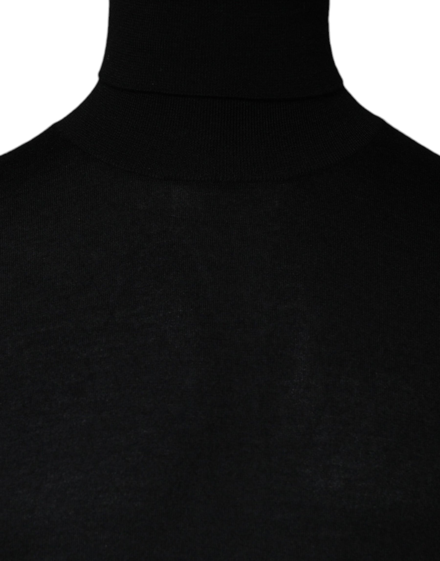 Dolce & Gabbana Black LongSleeve Turtleneck Pullover Sweater | Regal Royce