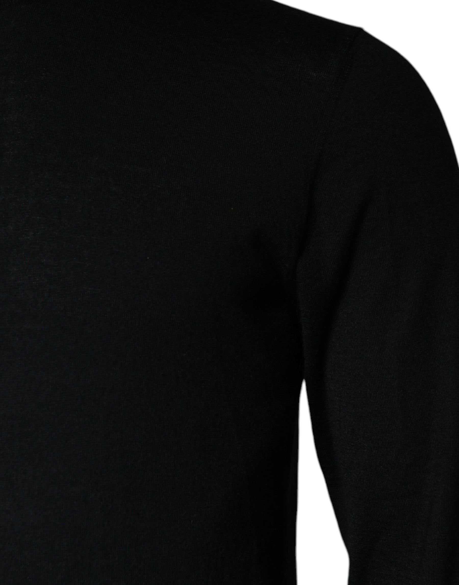 Dolce & Gabbana Black LongSleeve Turtleneck Pullover Sweater | Regal Royce