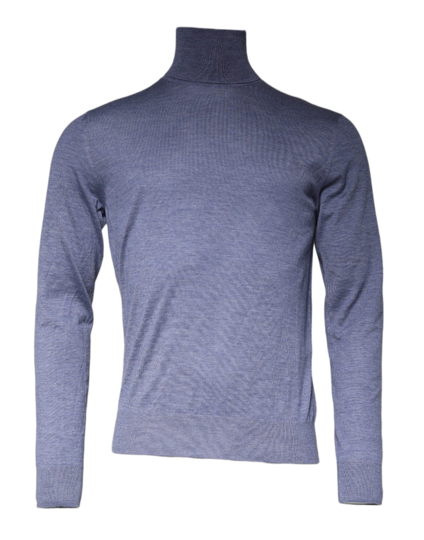 Dolce & Gabbana Purple Blue Long Sleeve Turtleneck Pullover Sweater | Regal Royce