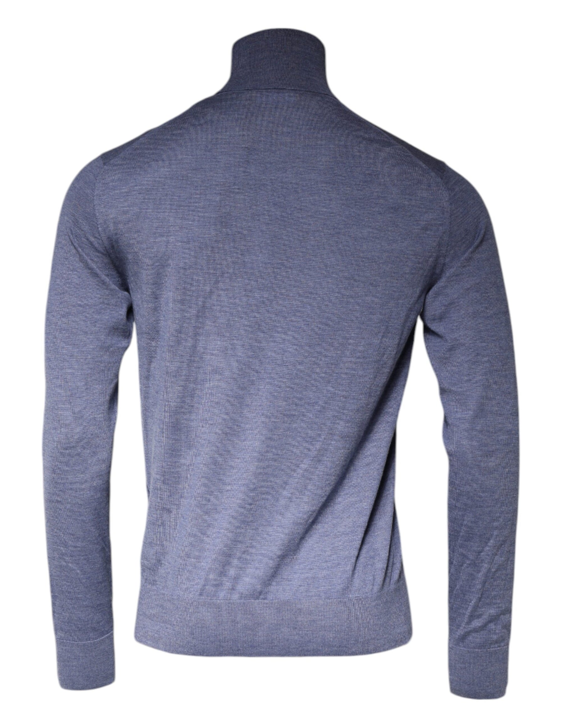 Dolce & Gabbana Purple Blue Long Sleeve Turtleneck Pullover Sweater | Regal Royce