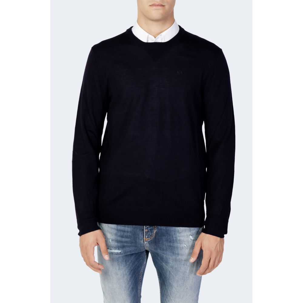 Armani Exchange Blue Wool Sweatshirt | Regal Royce