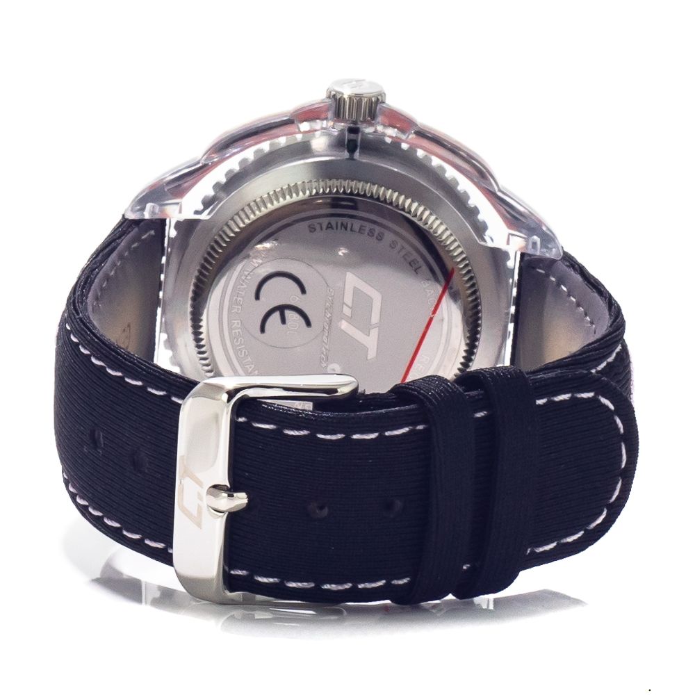 Chronotech Black Leather Dress Watch | Regal Royce