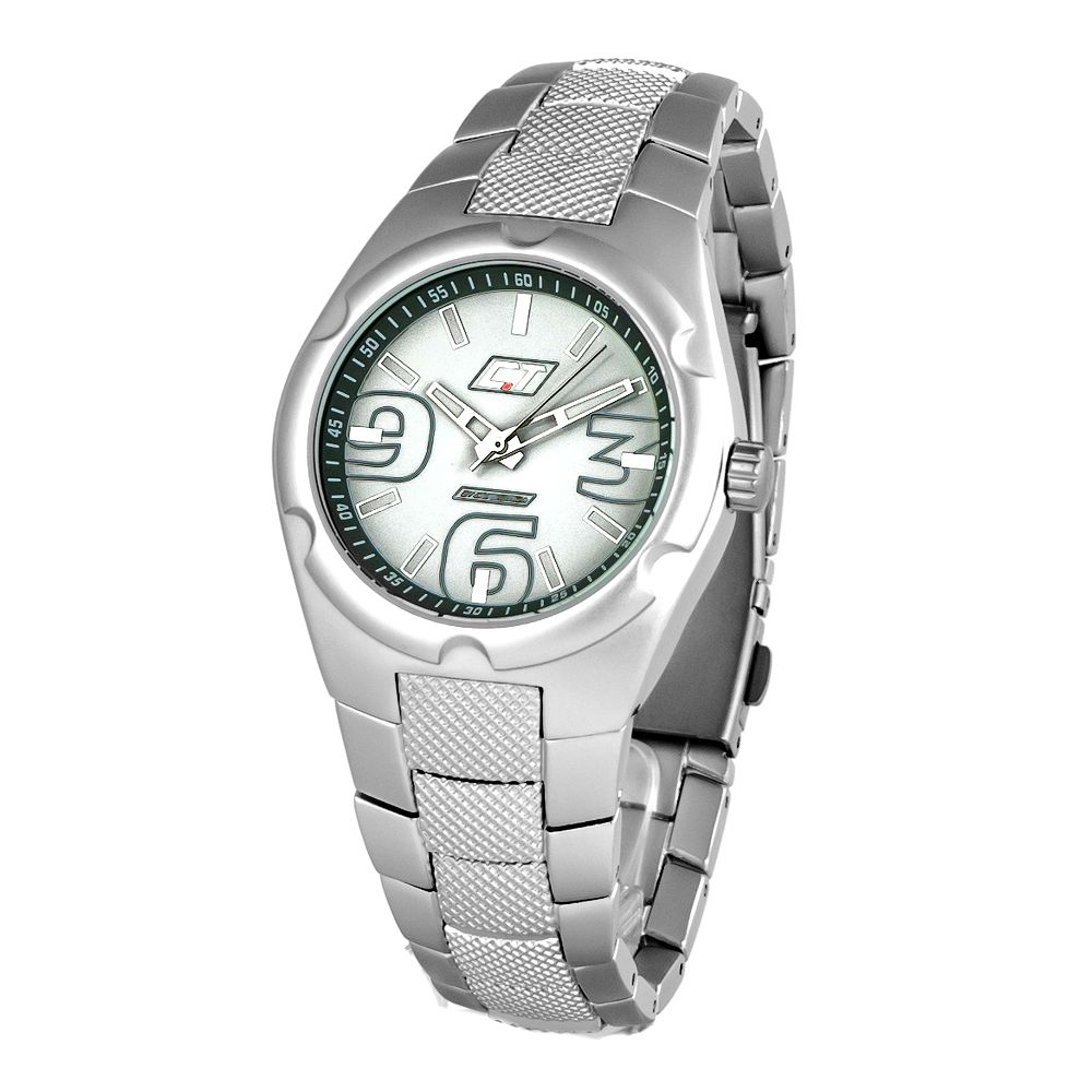 Chronotech Silver Polycarbonate Dress Watch | Regal Royce