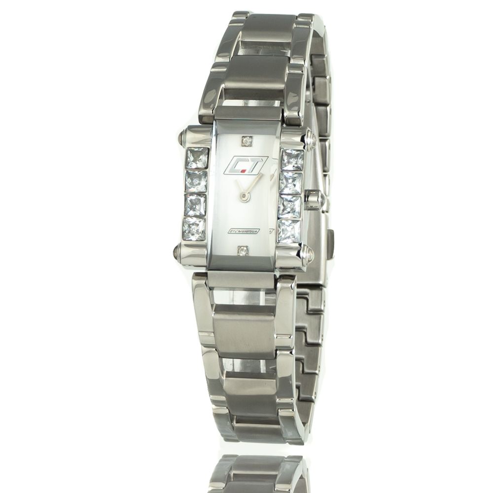 Chronotech Silver Stainless Steel Dress Watch | Regal Royce