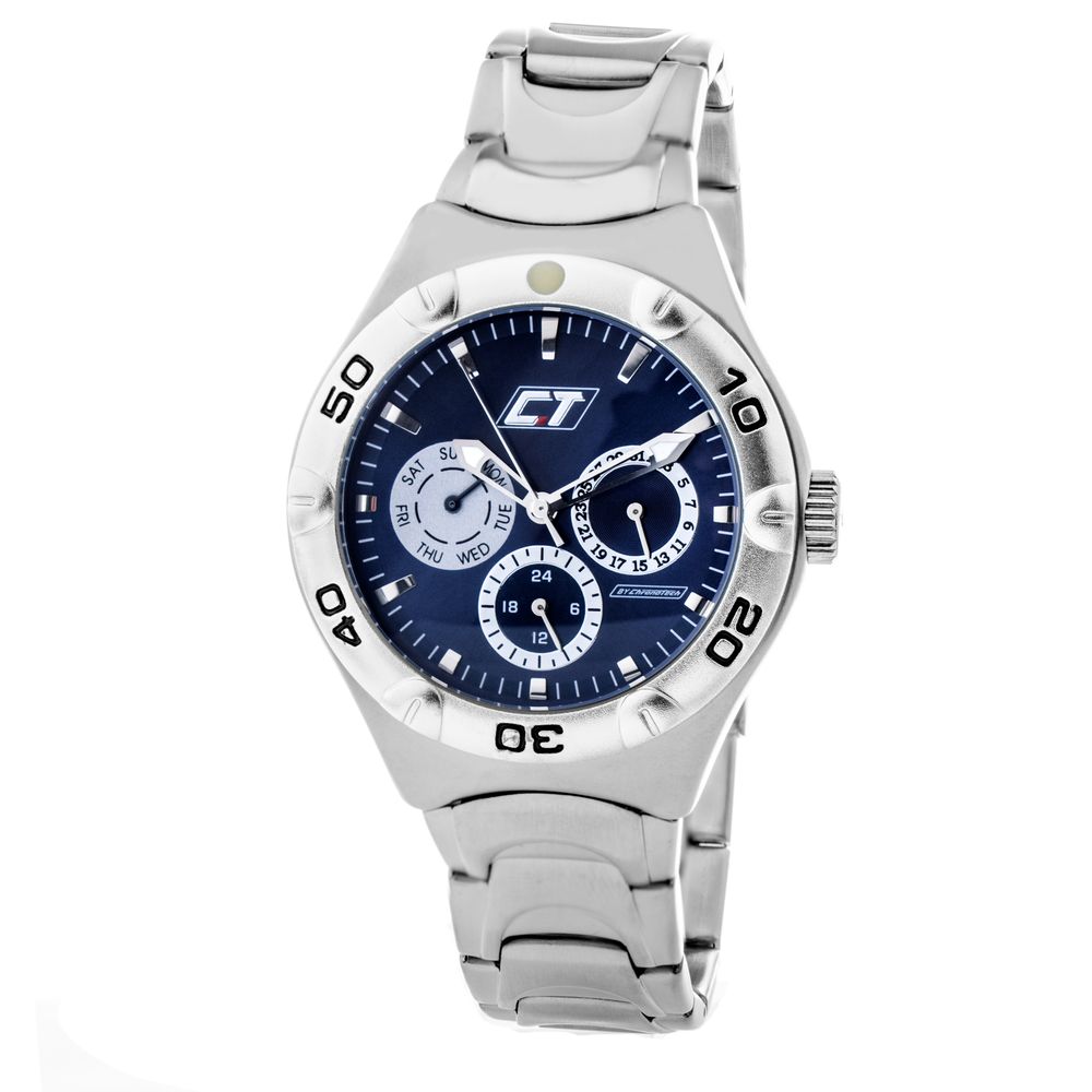 Chronotech Silver Stainless Steel Dress Watch | Regal Royce