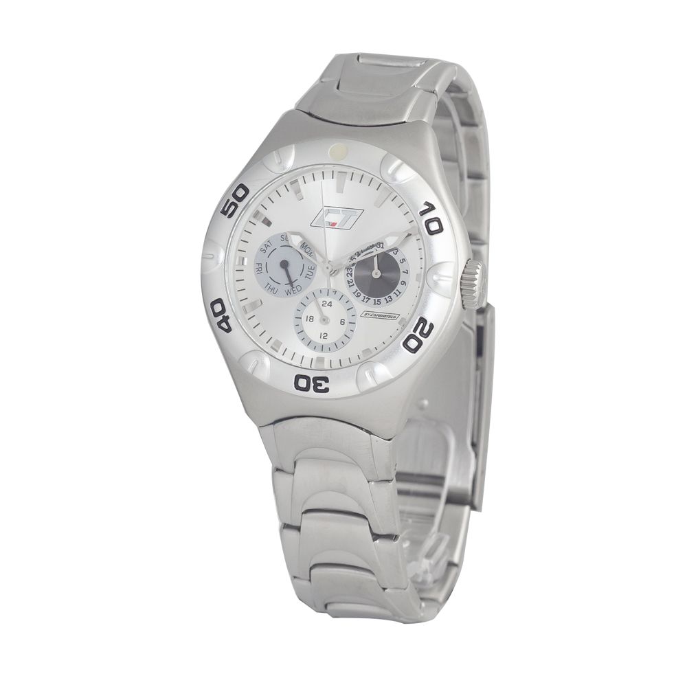 Chronotech Silver Stainless Steel Dress Watch | Regal Royce