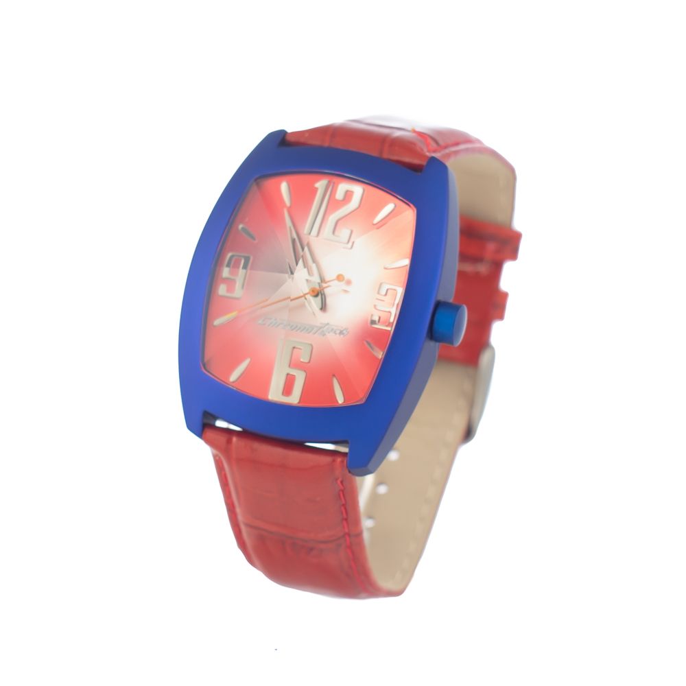 Chronotech Red Leather Dress Watch | Regal Royce