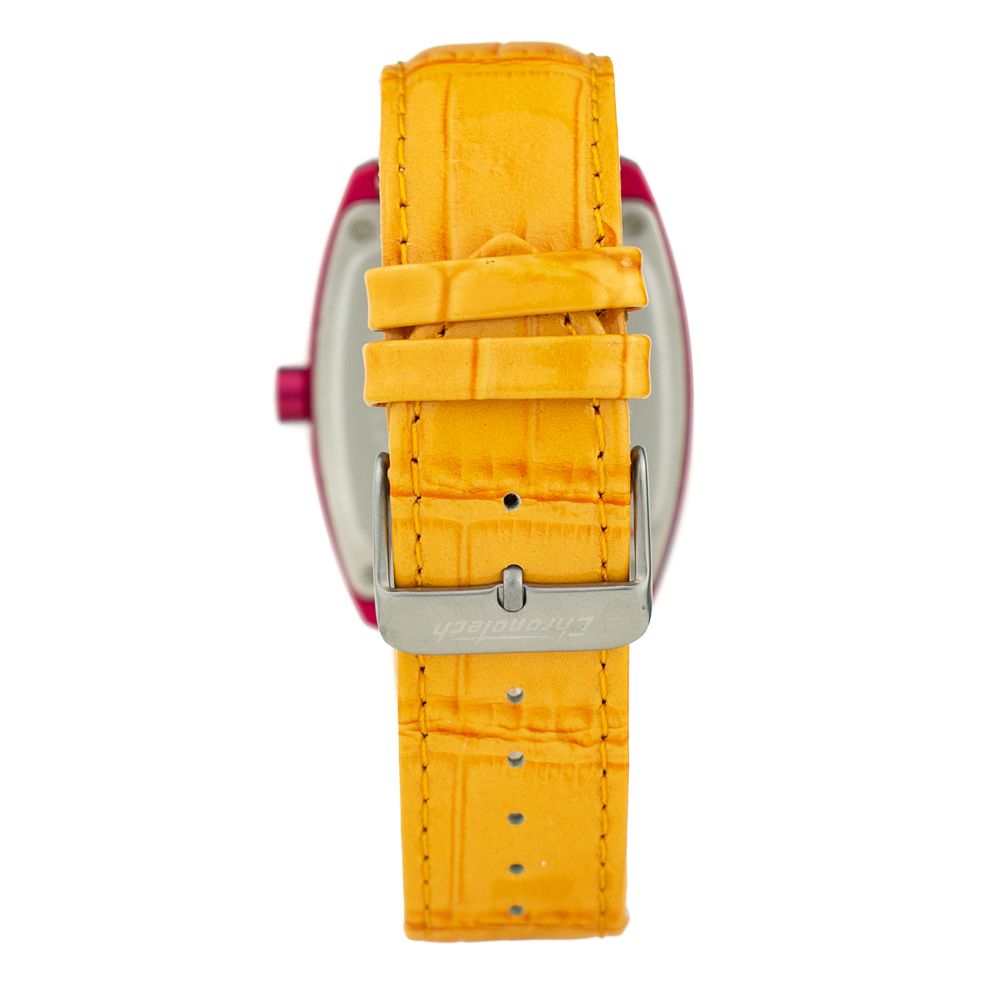 Chronotech Orange Leather Dress Watch | Regal Royce