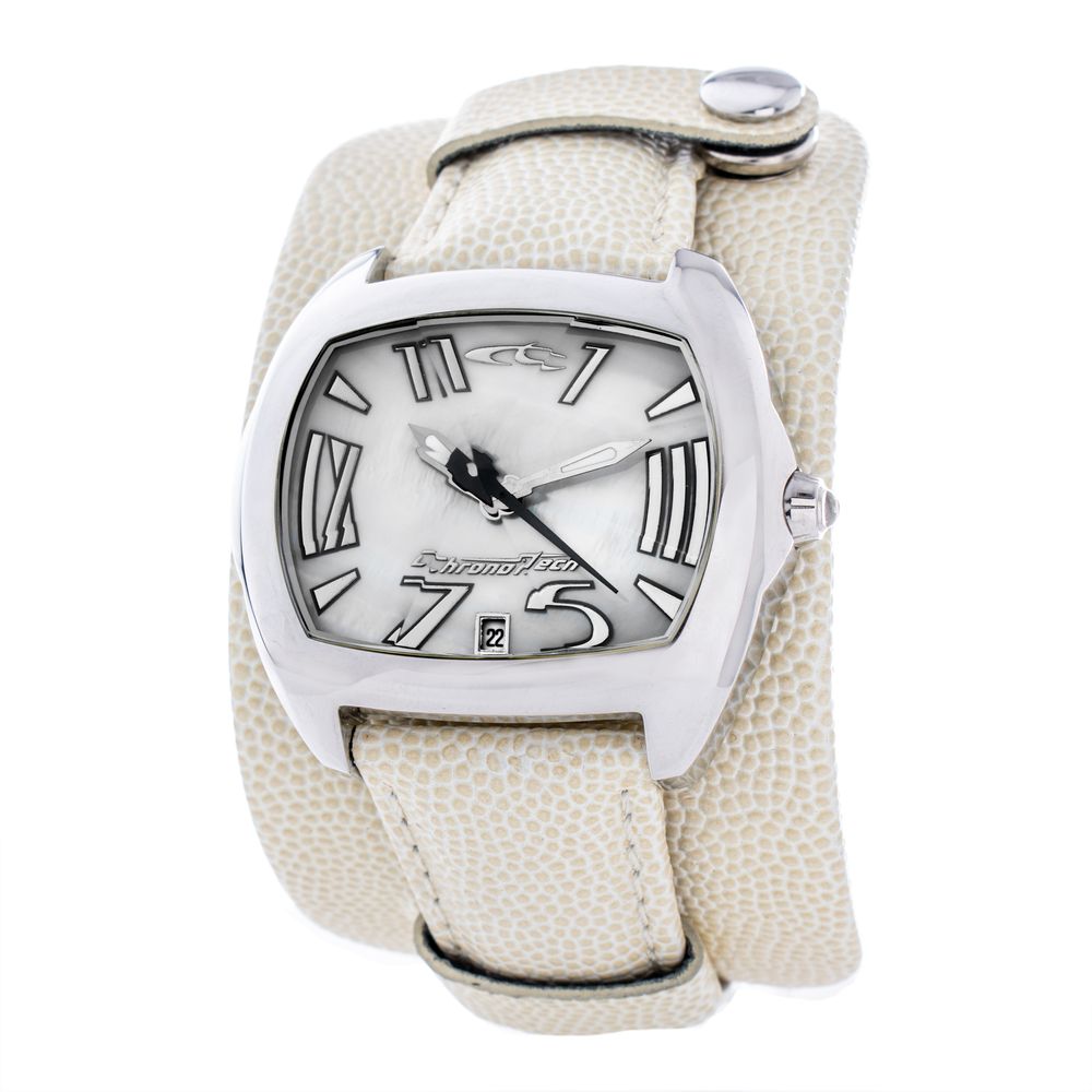 Chronotech Beige Leather Bracelet Watch | Regal Royce