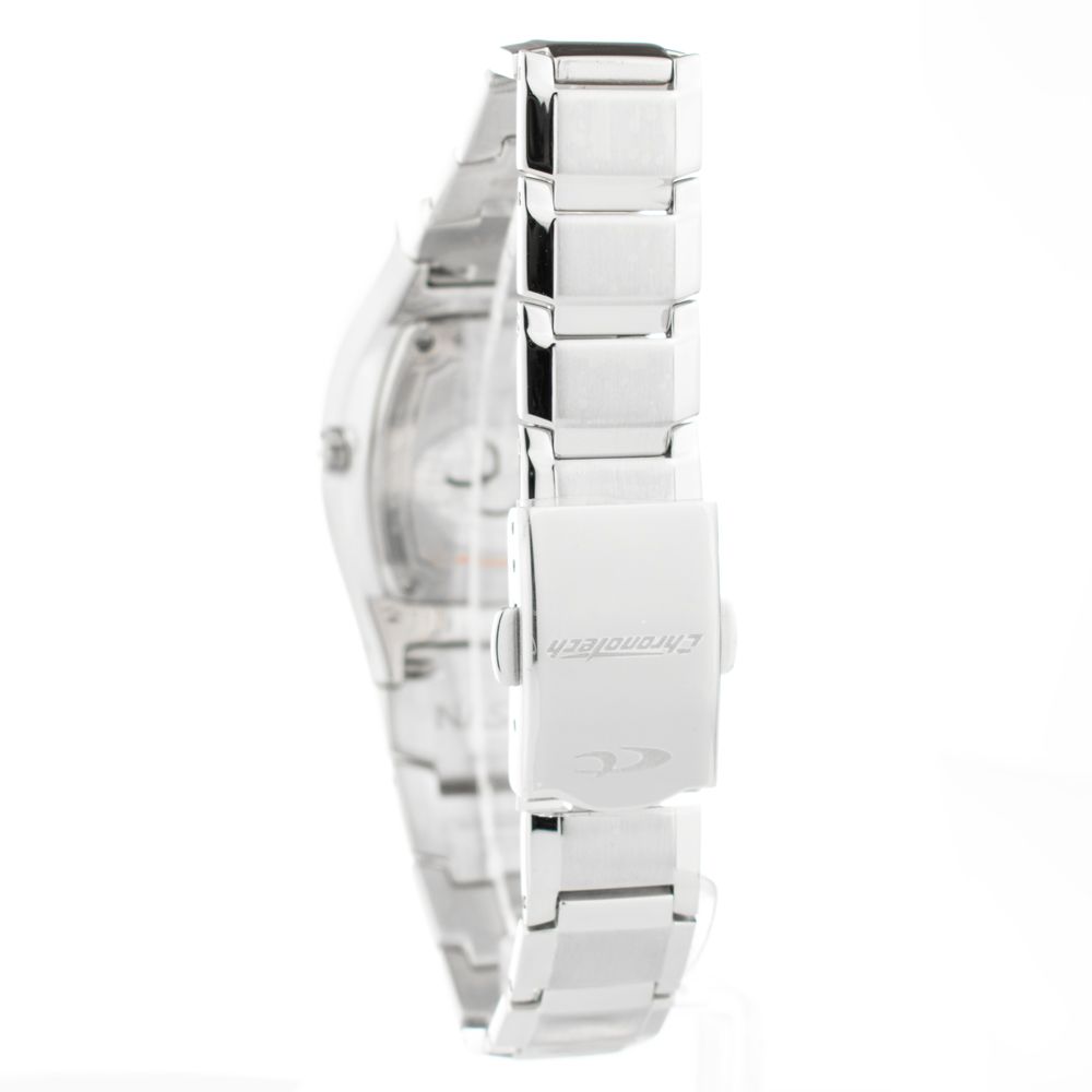 Chronotech Silver Stainless Steel Dress Watch