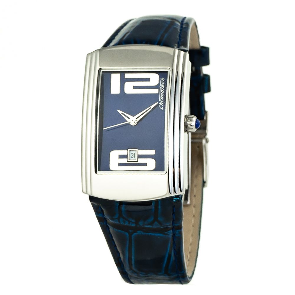 Chronotech Blue Leather Dress Watch | Regal Royce