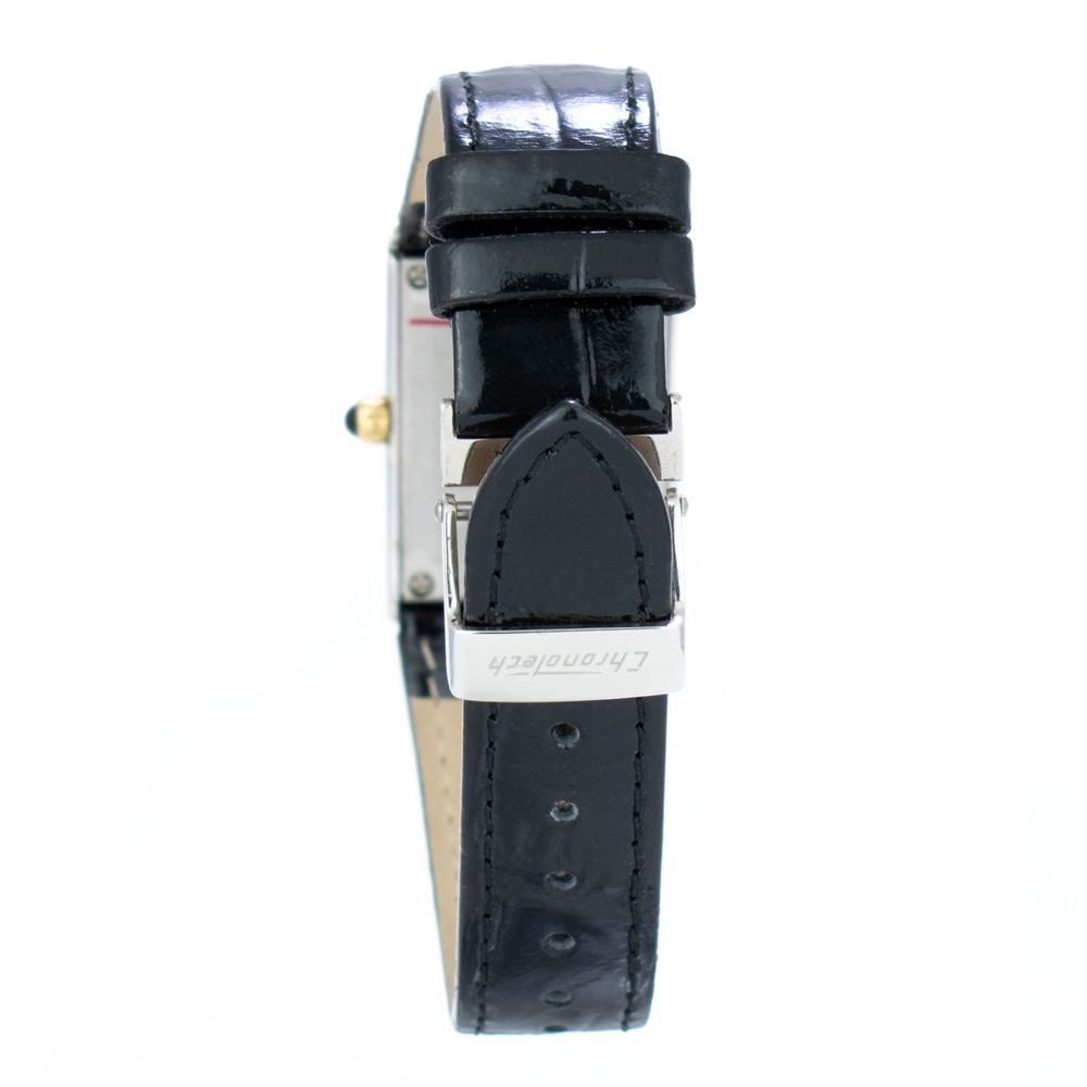 Chronotech Black Leather Dress Watch | Regal Royce