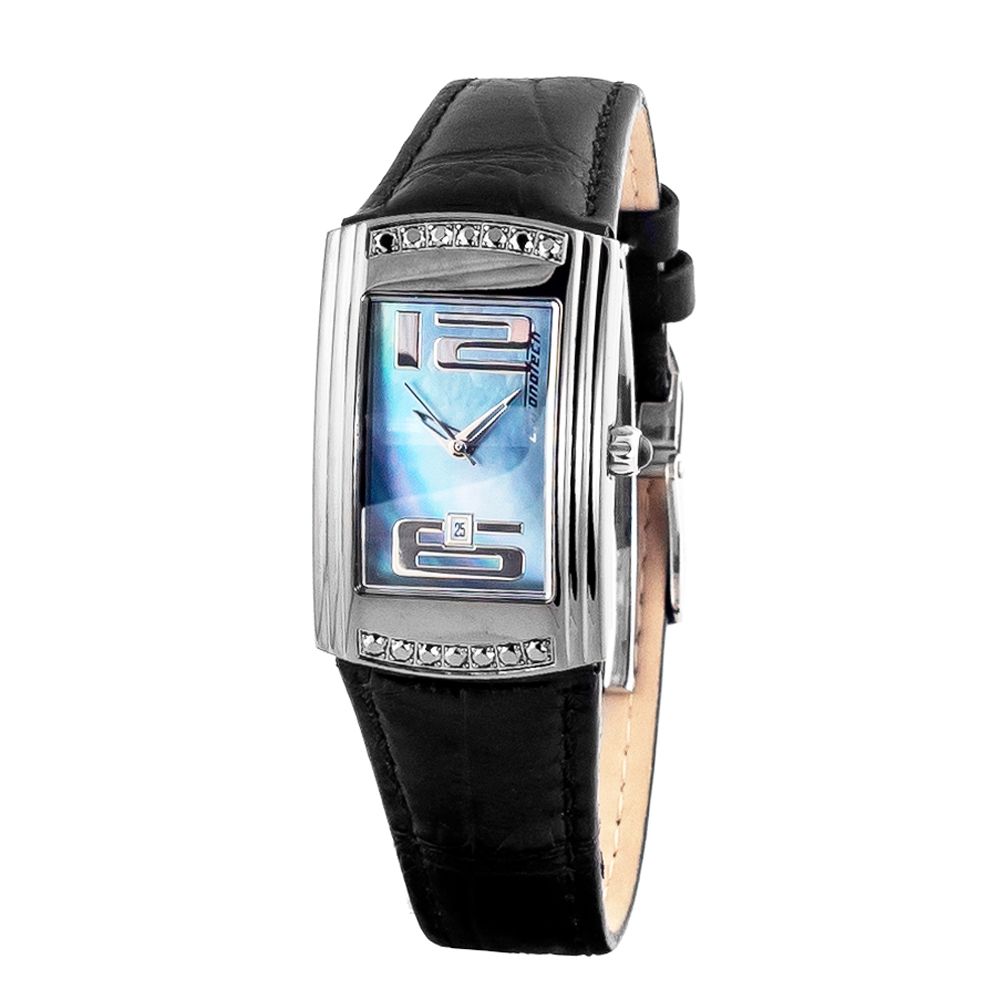 Chronotech Black Leather Dress Watch | Regal Royce