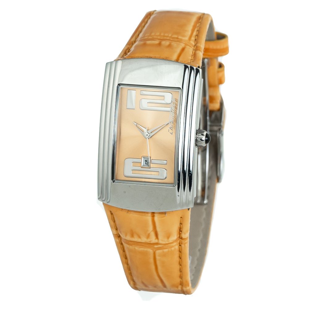 Chronotech Orange Leather Dress Watch | Regal Royce