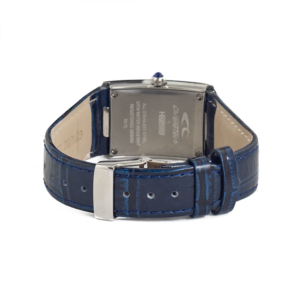 Chronotech Blue Leather Dress Watch | Regal Royce