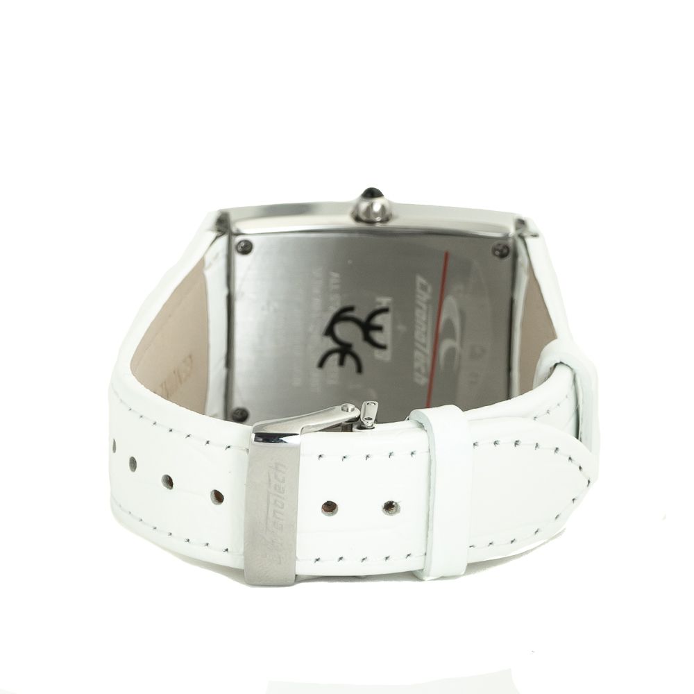Chronotech White Leather Dress Watch | Regal Royce