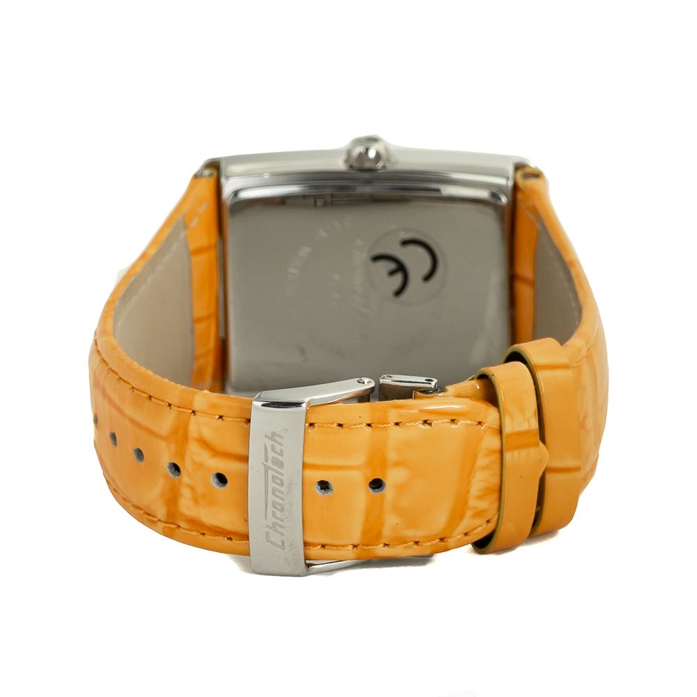 Chronotech Orange Leather Dress Watch | Regal Royce
