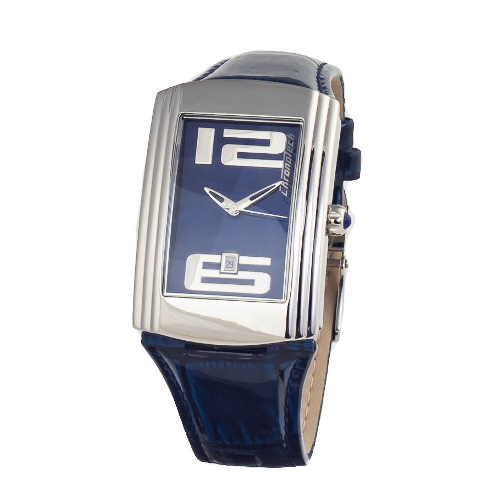 Chronotech Blue Leather Dress Watch | Regal Royce