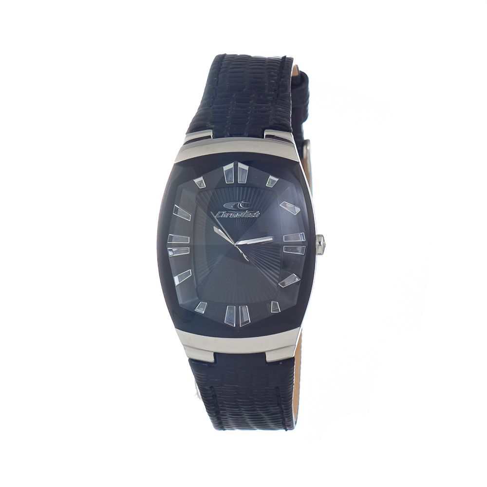 Chronotech Black Leather Dress Watch | Regal Royce