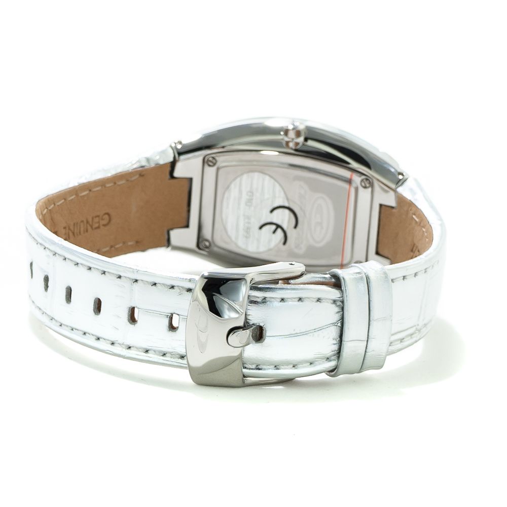 Chronotech Silver Leather Dress Watch | Regal Royce