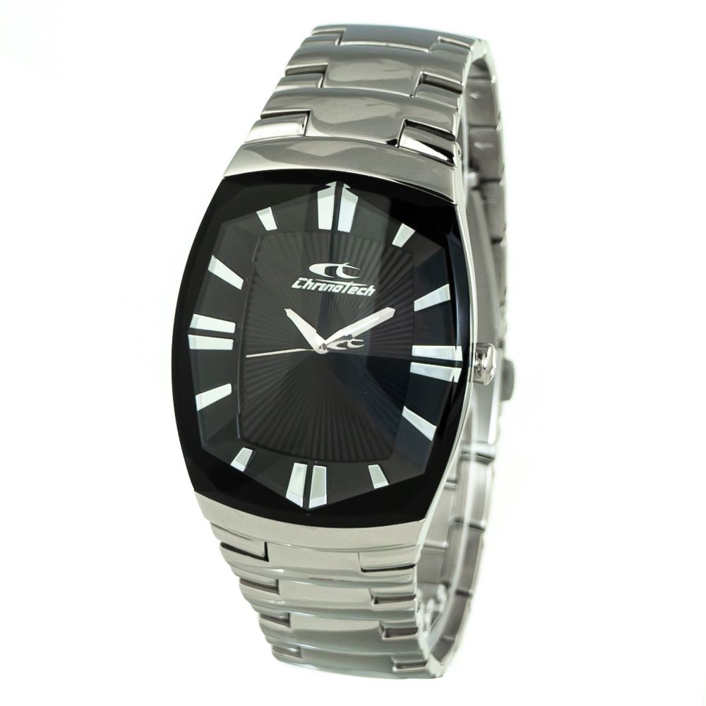 Chronotech Silver Stainless Steel Dress Watch | Regal Royce