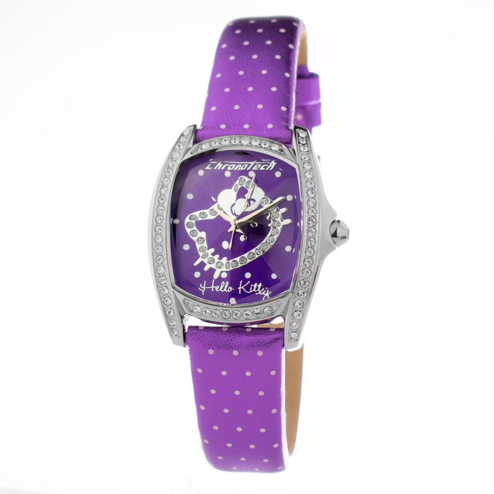 Chronotech Purple Leather Dress Watch | Regal Royce