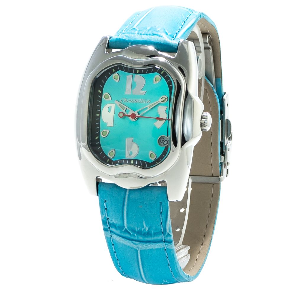 Chronotech Blue Leather Bracelet Watch | Regal Royce
