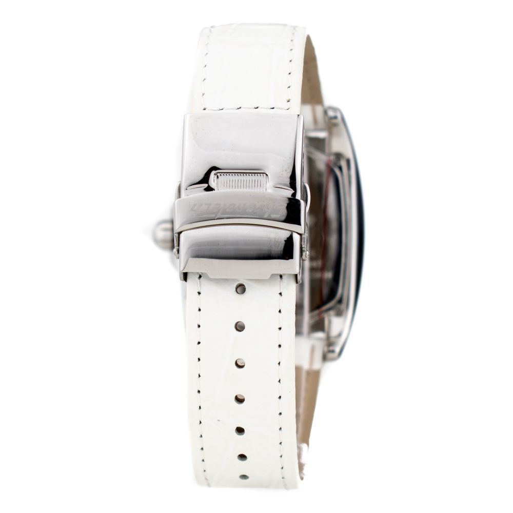 Chronotech White Leather Dress Watch | Regal Royce
