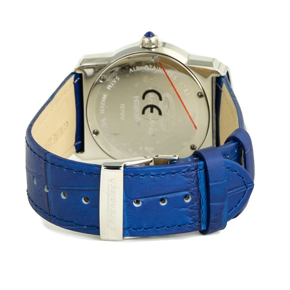 Chronotech Blue Leather Dress Watch | Regal Royce
