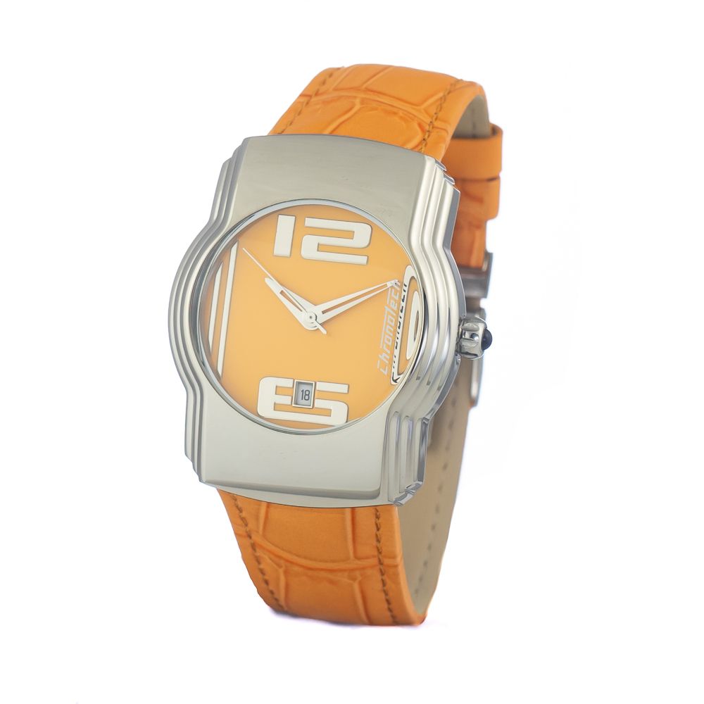 Chronotech Orange Leather Dress Watch | Regal Royce