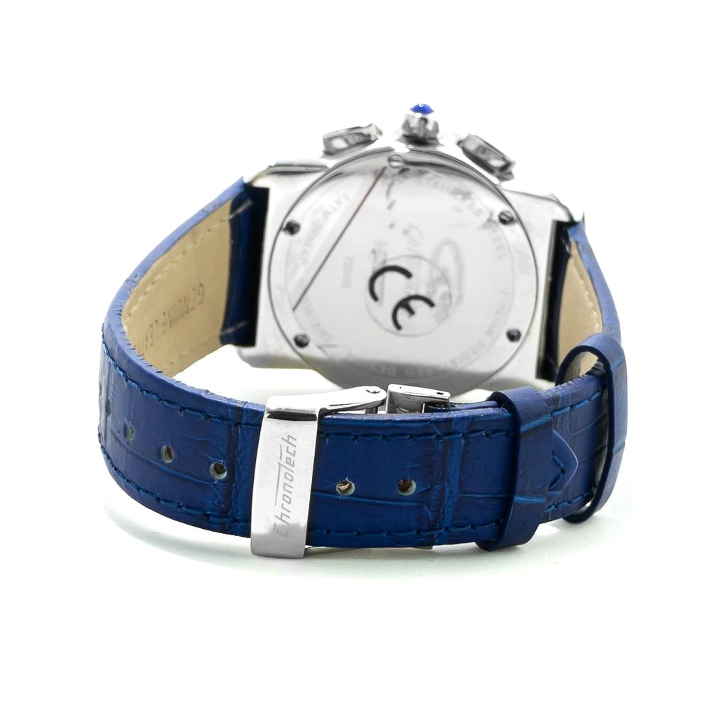 Chronotech Blue Leather Dress Watch | Regal Royce