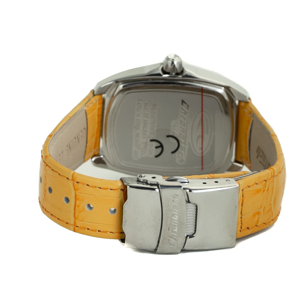 Chronotech Orange Leather Dress Watch | Regal Royce