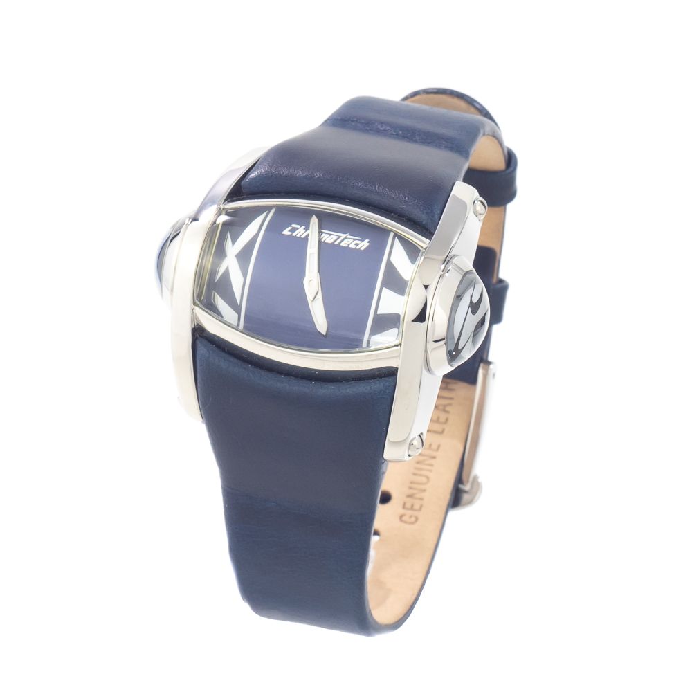 Chronotech Blue Leather Dress Watch | Regal Royce