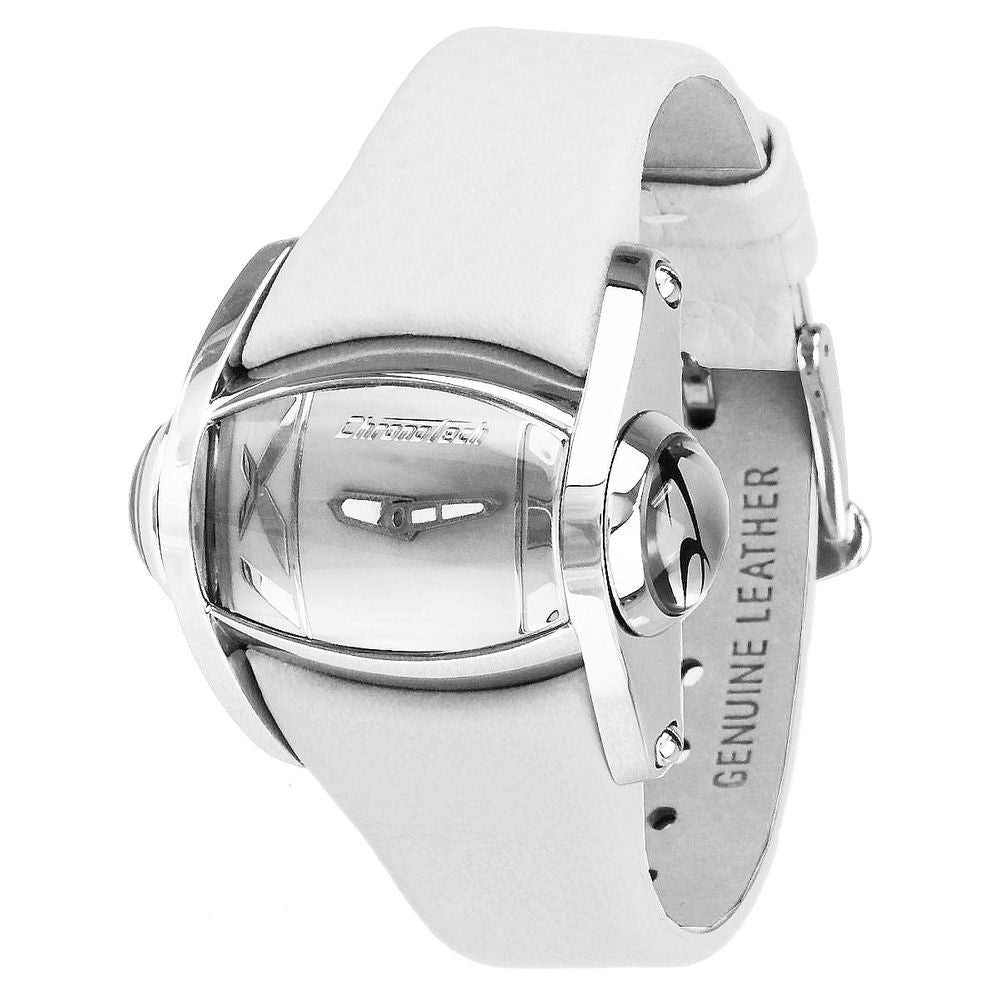 Chronotech White Leather Dress Watch | Regal Royce