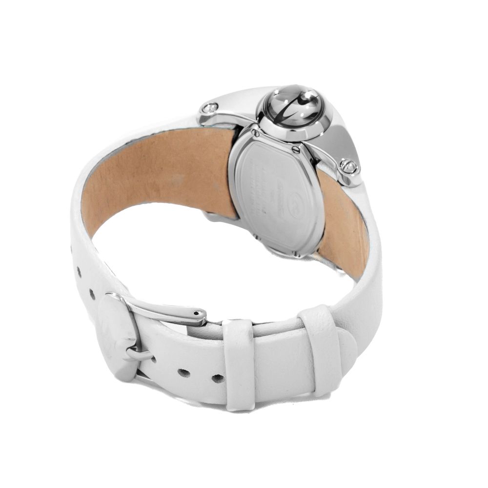 Chronotech White Leather Dress Watch | Regal Royce
