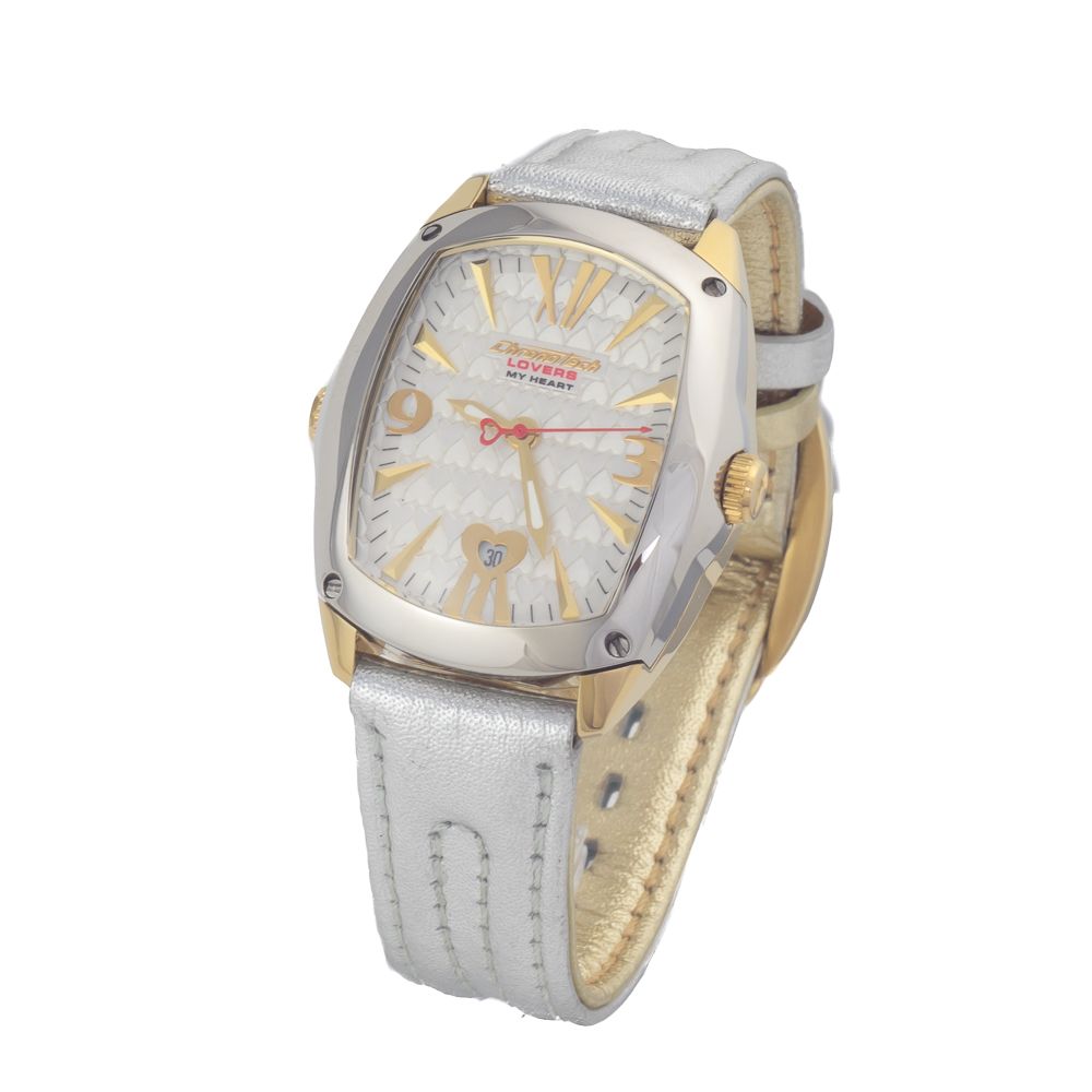 Chronotech Silver Leather Dress Watch | Regal Royce