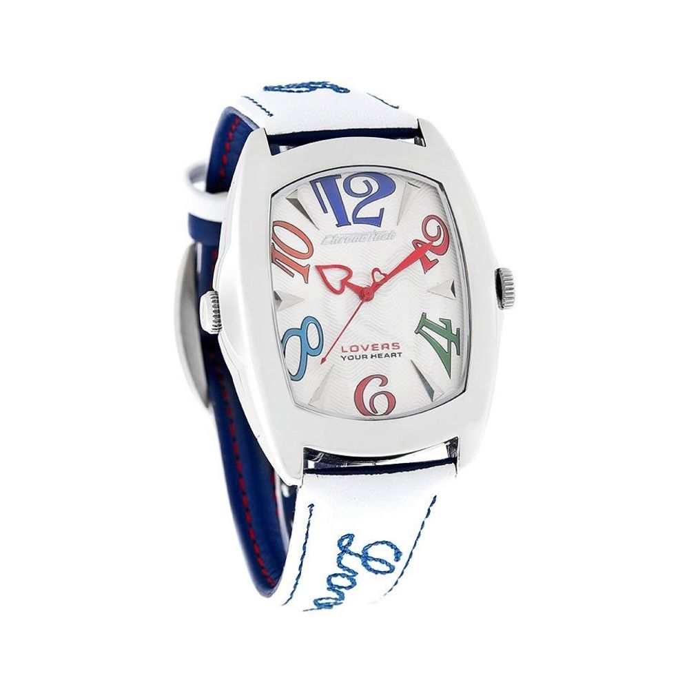 Chronotech Blue Leather Dress Watch