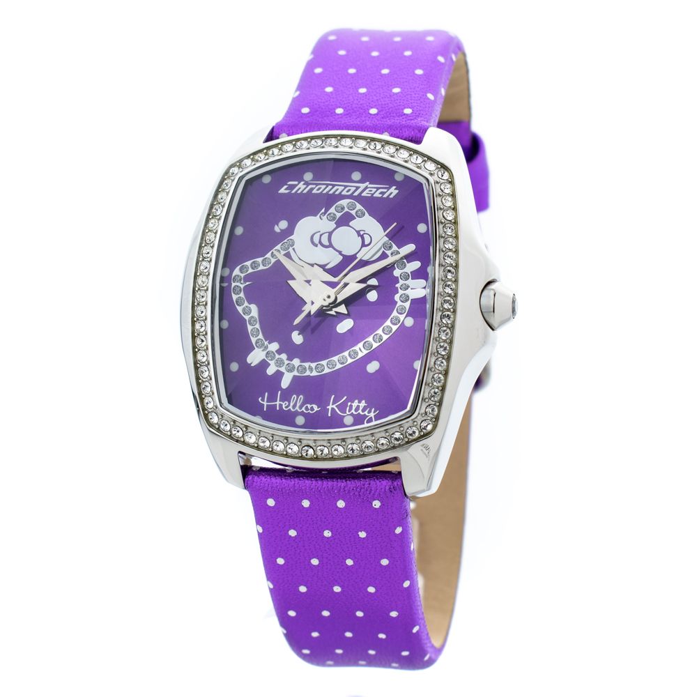 Chronotech Purple Leather Dress Watch | Regal Royce