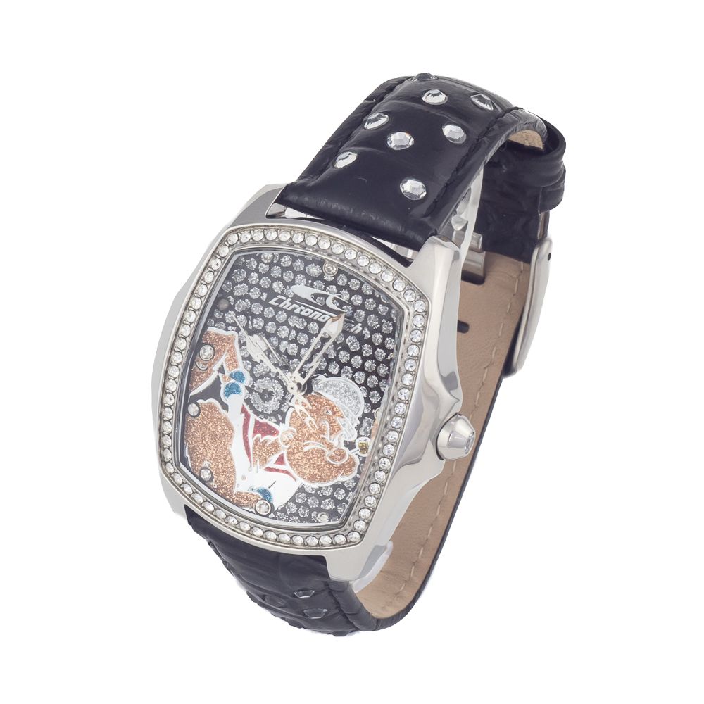 Chronotech Black Leather Dress Watch | Regal Royce