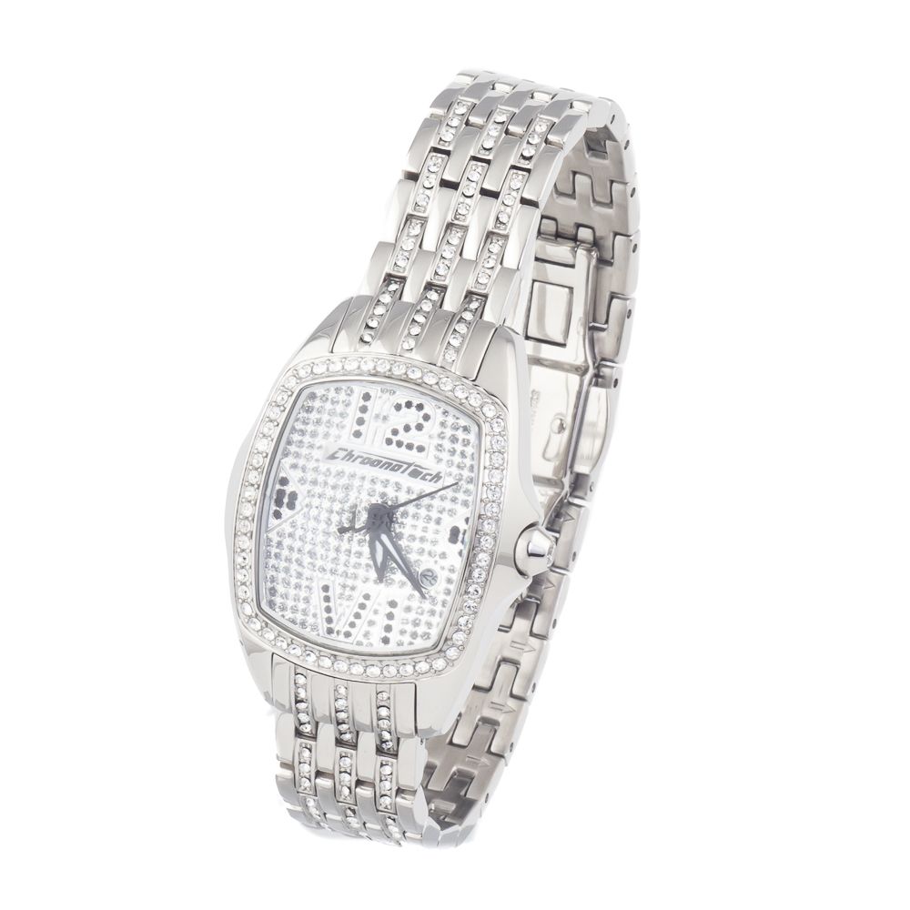 Chronotech Silver Stainless Steel Dress Watch | Regal Royce