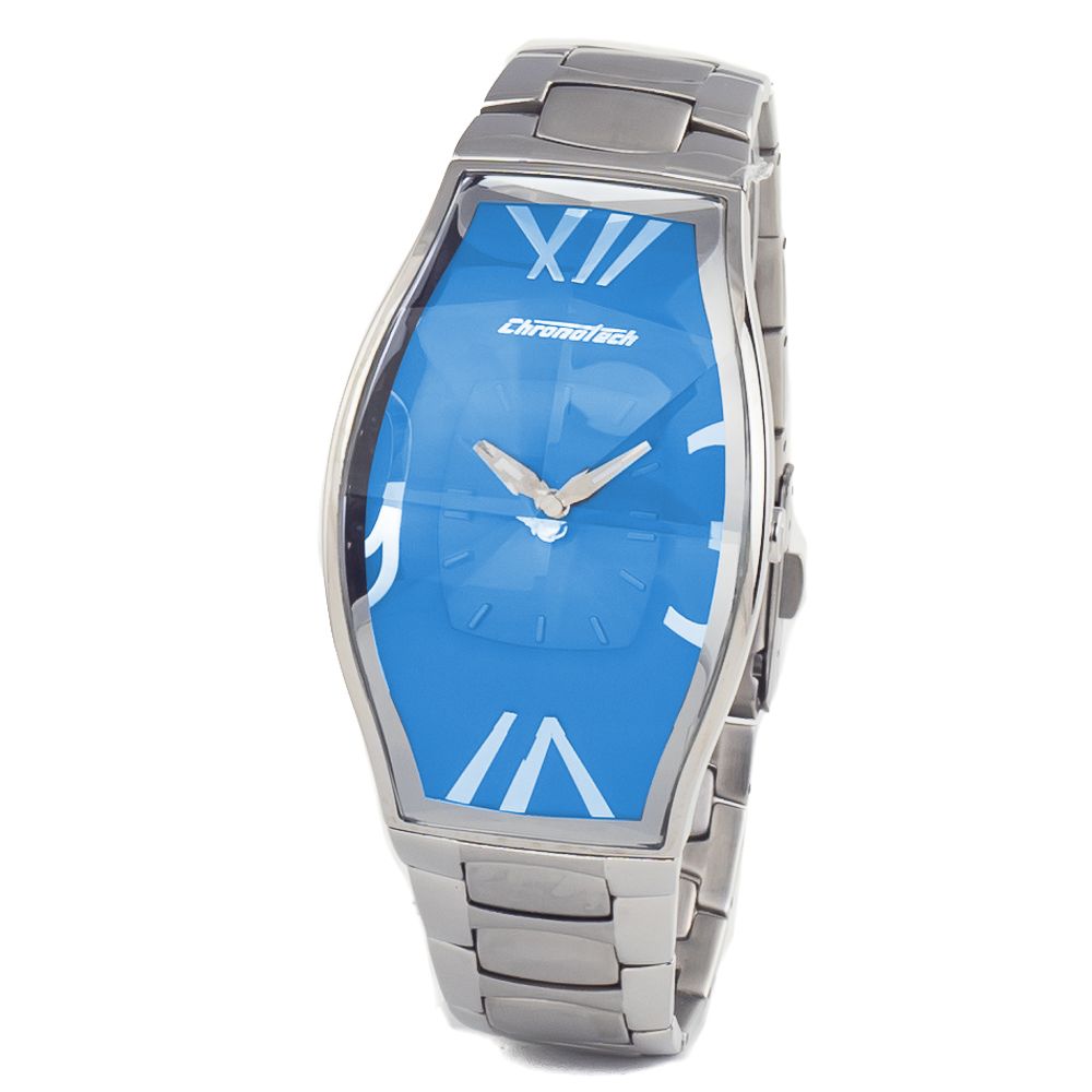 Chronotech Silver Stainless Steel Bracelet Watch | Regal Royce