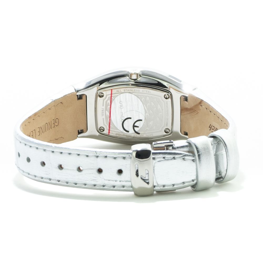 Chronotech Silver Leather Dress Watch | Regal Royce