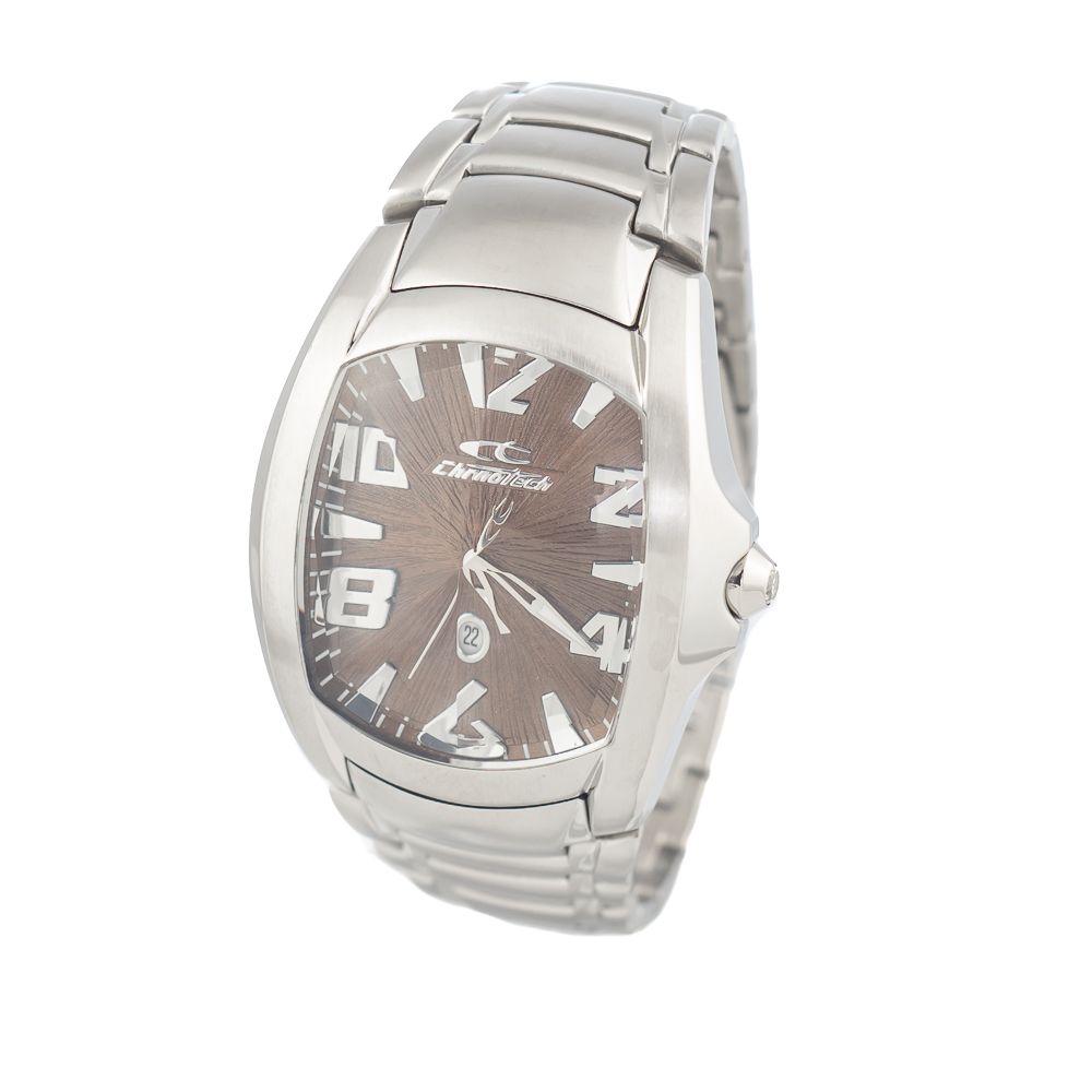 Chronotech Silver Stainless Steel Dress Watch | Regal Royce