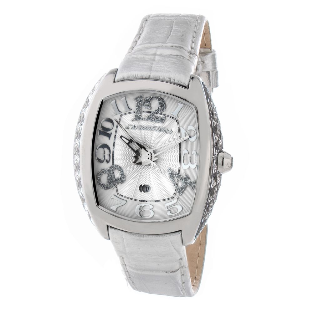 Chronotech Silver Leather Dress Watch | Regal Royce