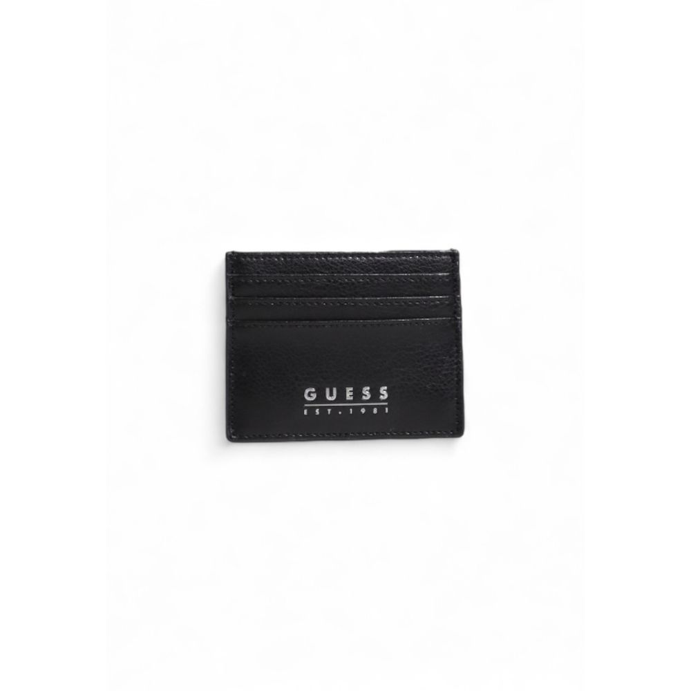 Guess Black Leather Cardholder | Regal Royce