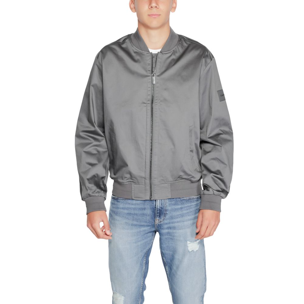 Calvin Klein Gray Organic Cotton Bomber | Regal Royce