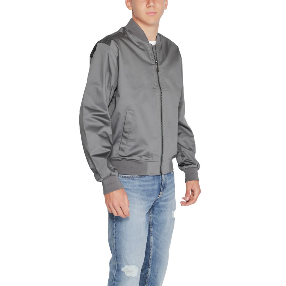 Calvin Klein Gray Organic Cotton Bomber | Regal Royce