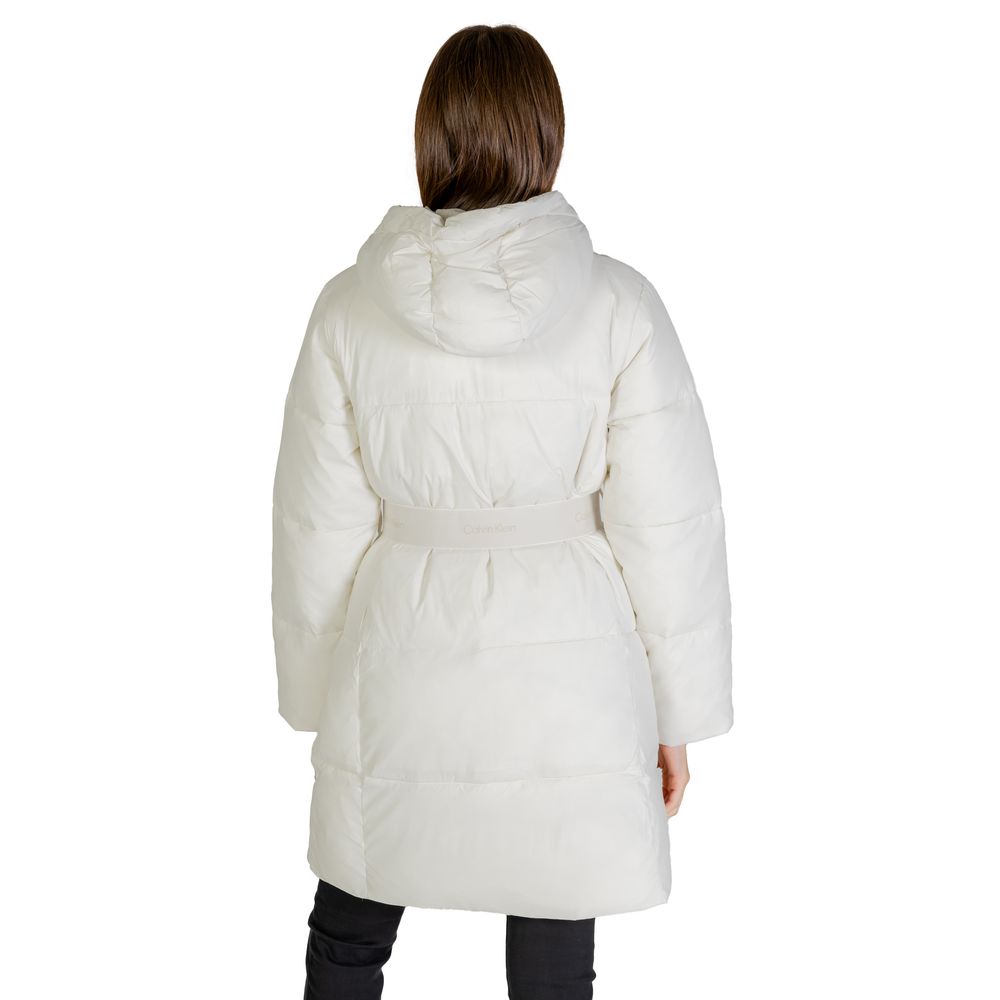 Calvin Klein Jeans Cream Nylon Coat | Regal Royce